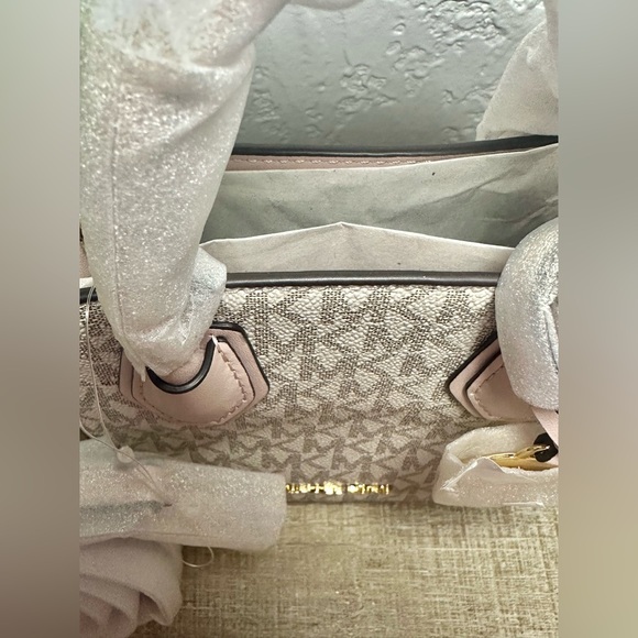 Michael Kors Mercer Extra-Small Logo & Leather Crossbody Bag - Picture 6 of 6